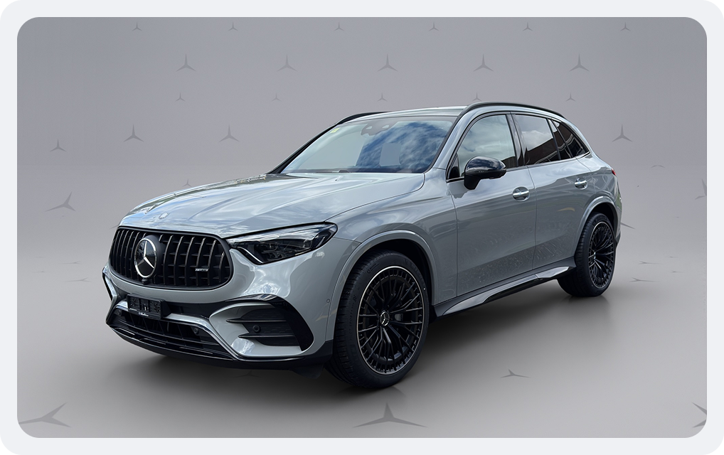 Silver Mercedes-AMG GLC