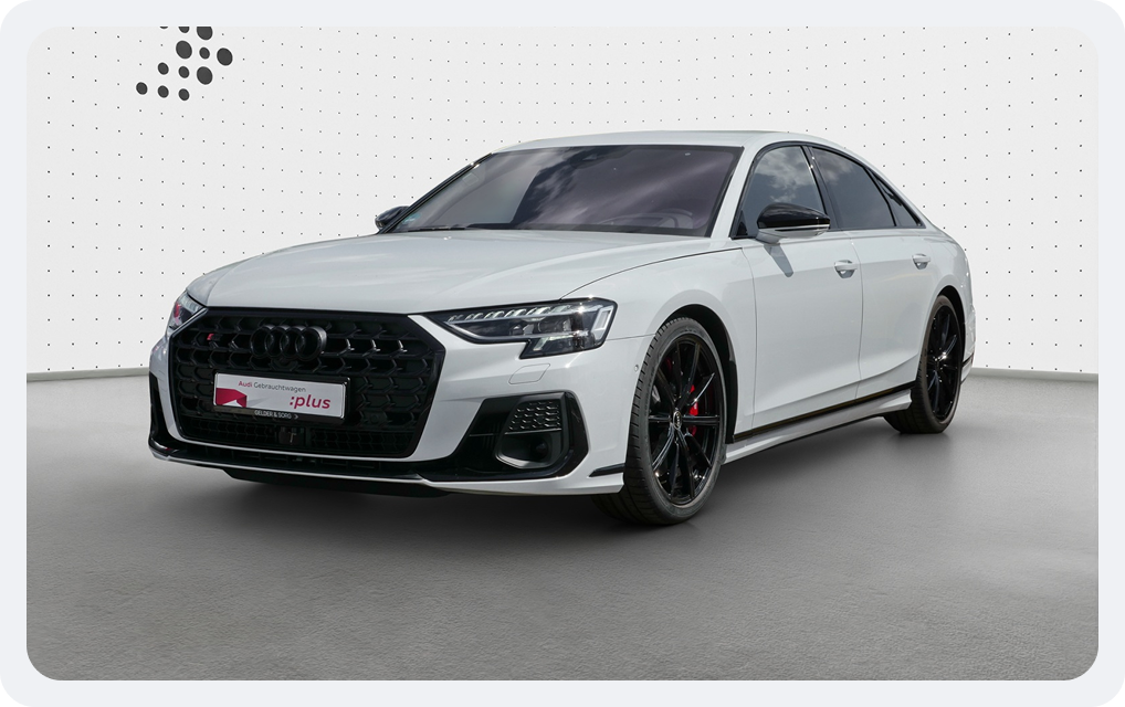 White Audi S8 sedan